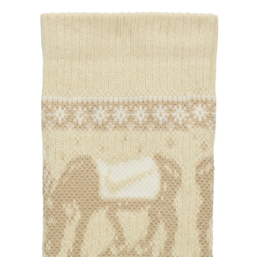 Nike Everyday Cushioned Crew Socks 4 Pair Holiday Moose Fair Isle Dri-Fit Medium